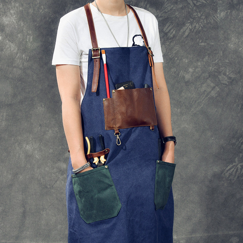 Craftsman Apron Designer Coffee Shop Canvas Apron Work Apron Bag – Uncategorized at AWSMshop.ai