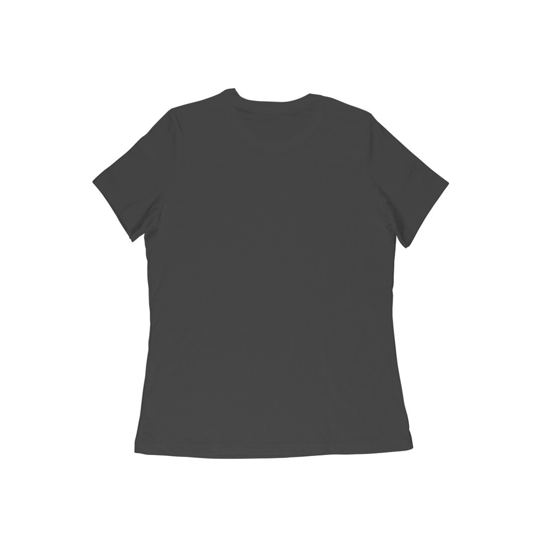 Black t-shirt on a white background
