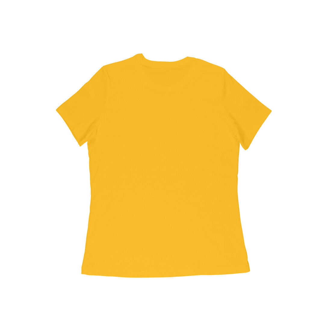Yellow t-shirt on a white background