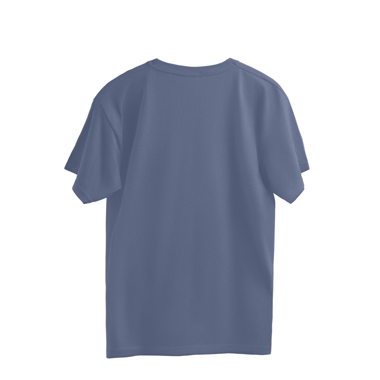 Plain blue t-shirt on a white background