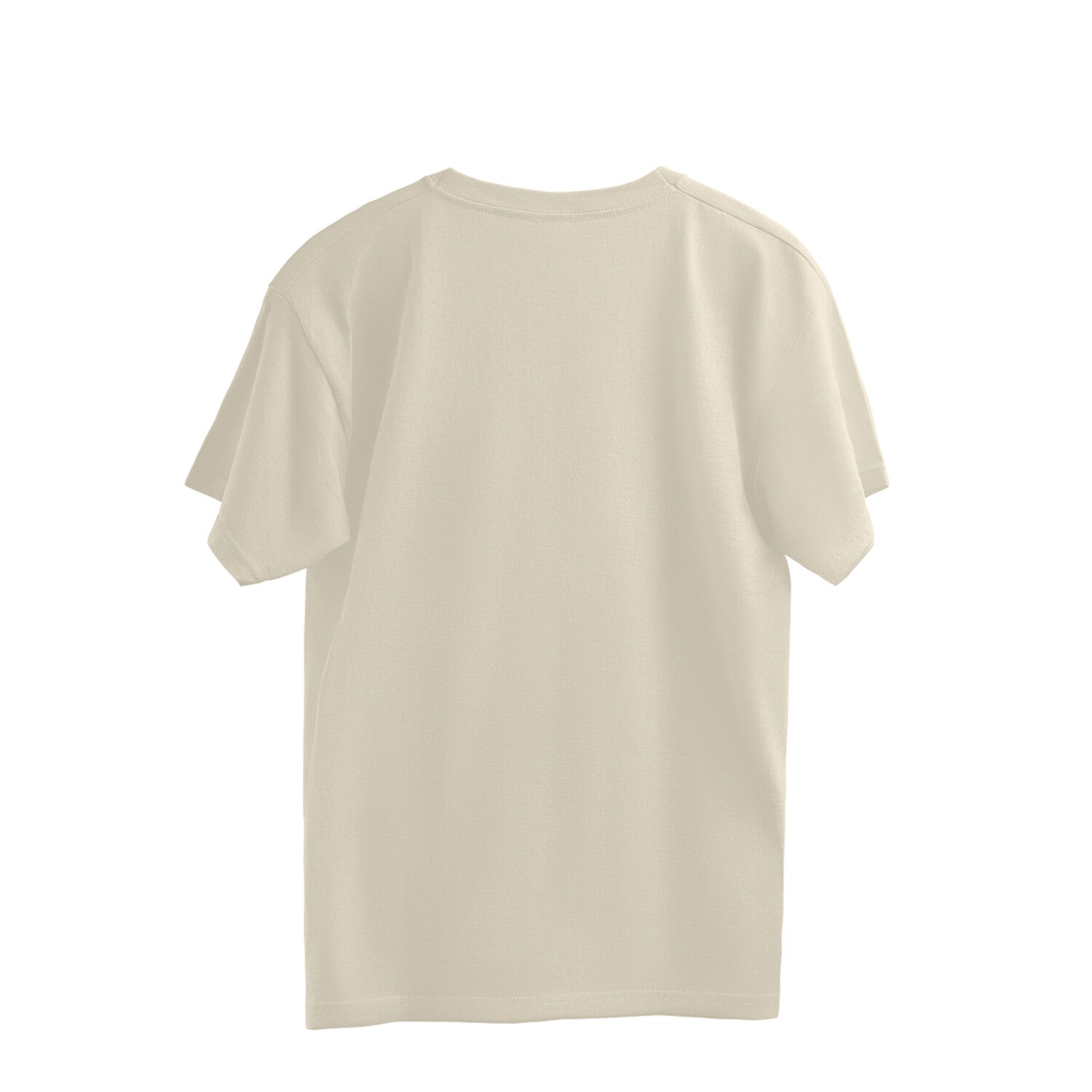 Beige t-shirt on a white background