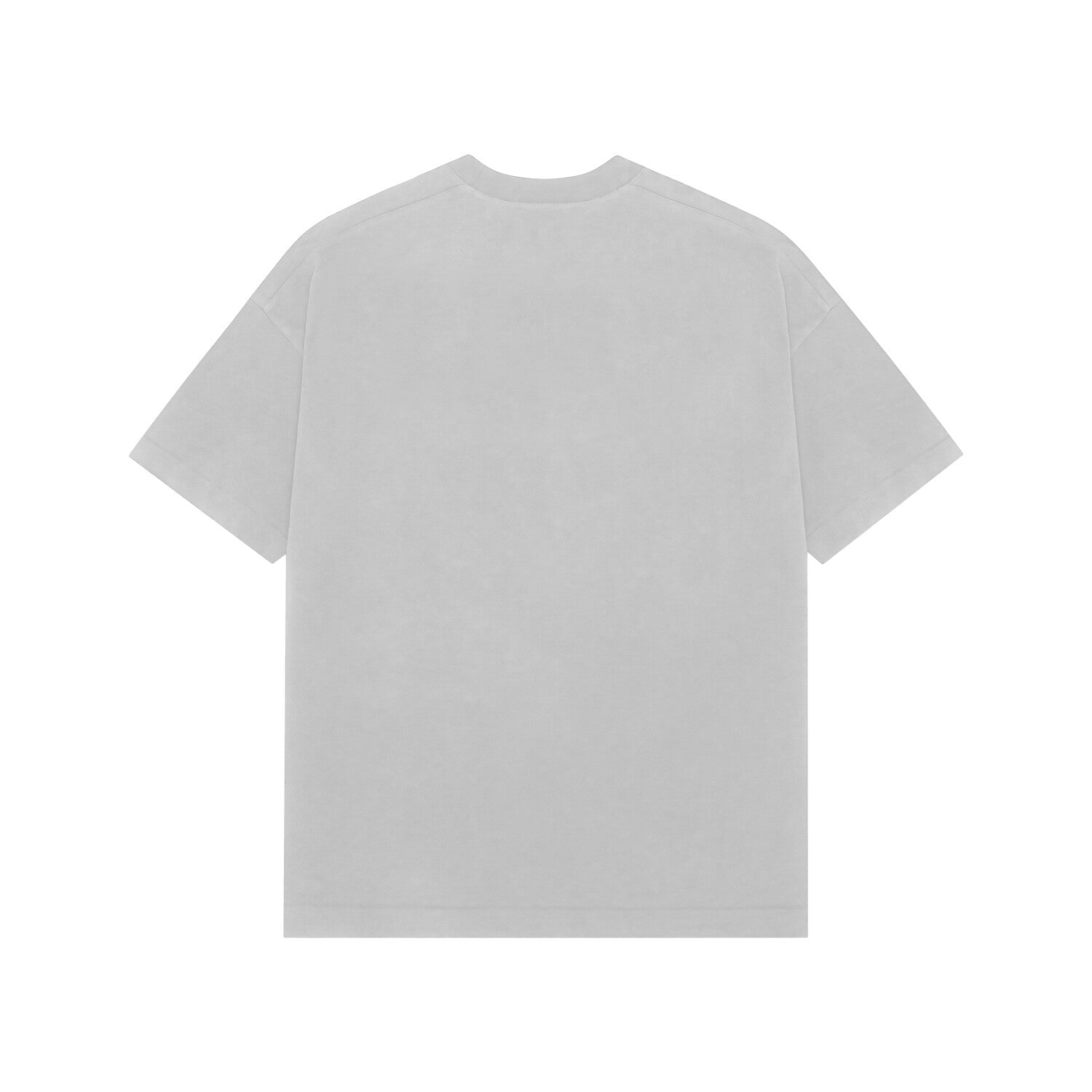 Plain light gray t-shirt on a white background