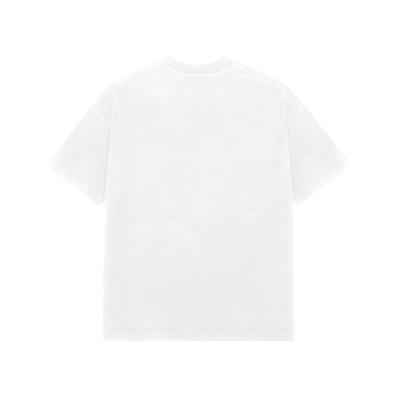 Plain white t-shirt on a white background