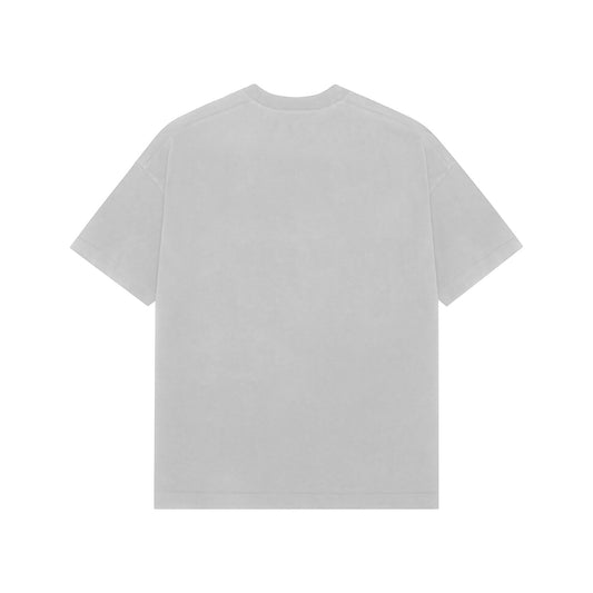 Plain light gray t-shirt on a white background