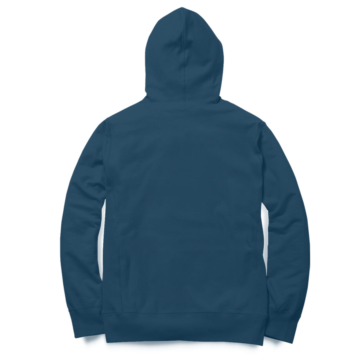 Blue hoodie on a white background