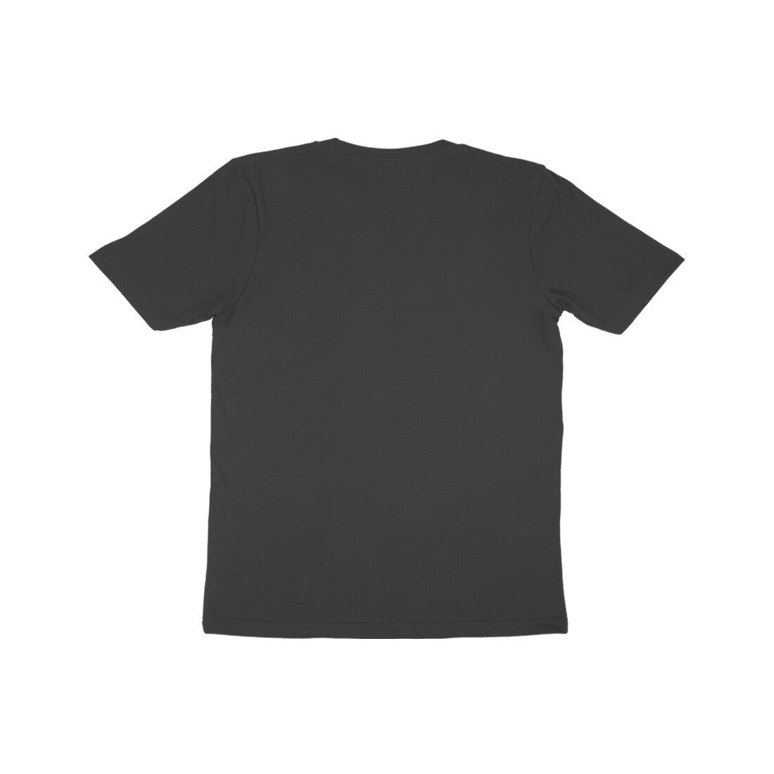Black t-shirt on a white background
